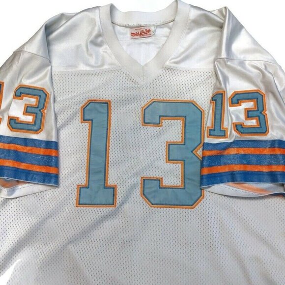 Mitchell & Ness Throwbacks 1984 Miami Dolphins Dan Marino Jersey White Size 52 - Picture 2 of 11